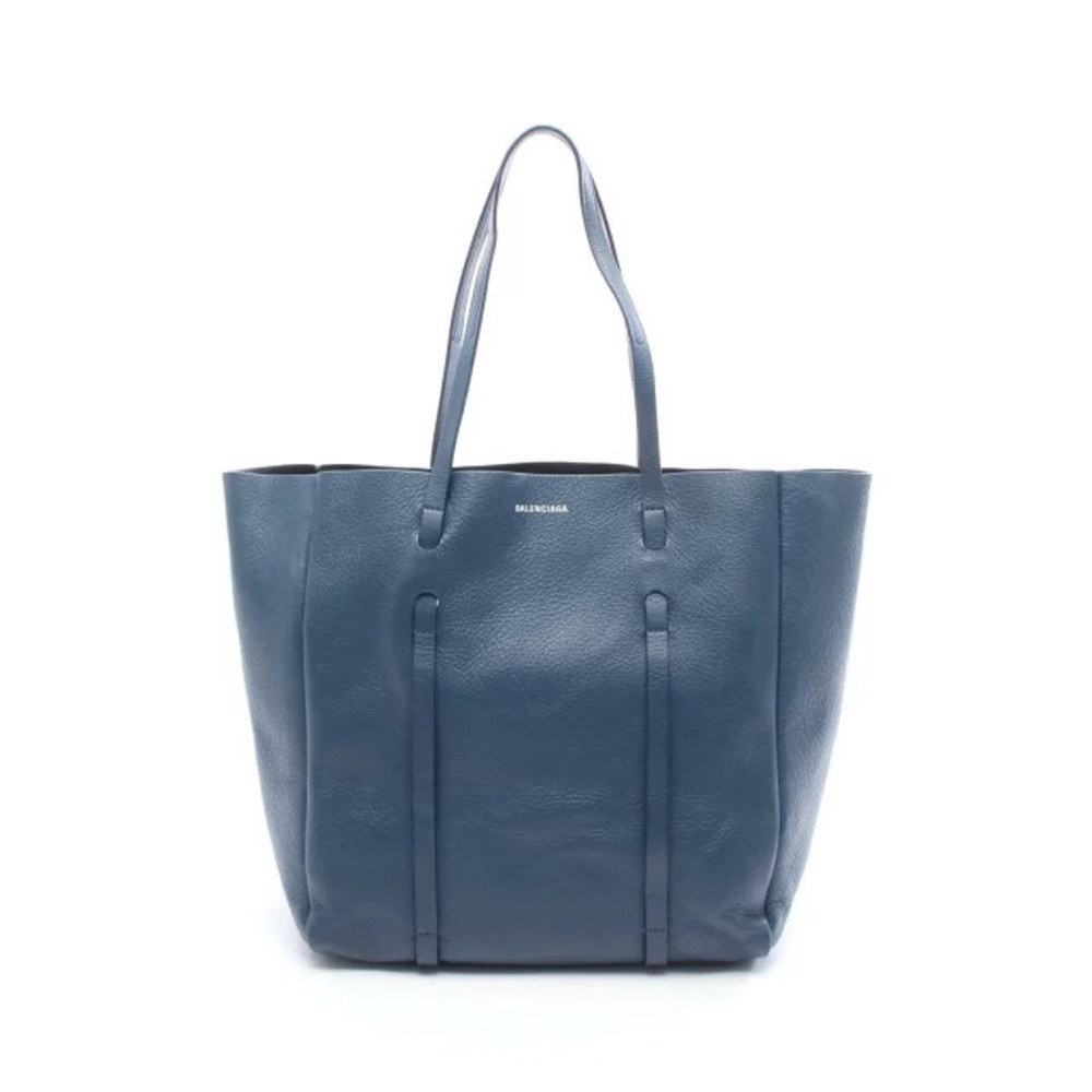 Balenciaga Leather Bag Tote Blue - Picture 2 of 10